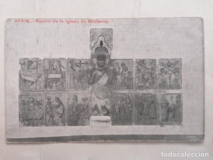 Postales: POSTAL VERIN, RETABLO DE LA IGLESIA DE MONTERREY