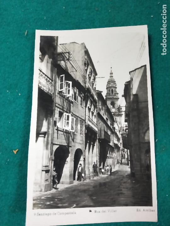 Postales: POSTAL 9. SANTIAGO DE COMPOSTELA.RUA DEL VILLAR. ED. ARRIBAS.