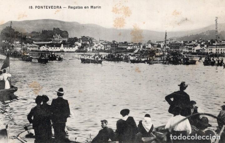 Postales: Pontevedra. 18 Regatas en Mar&iacute;n - Foto 1