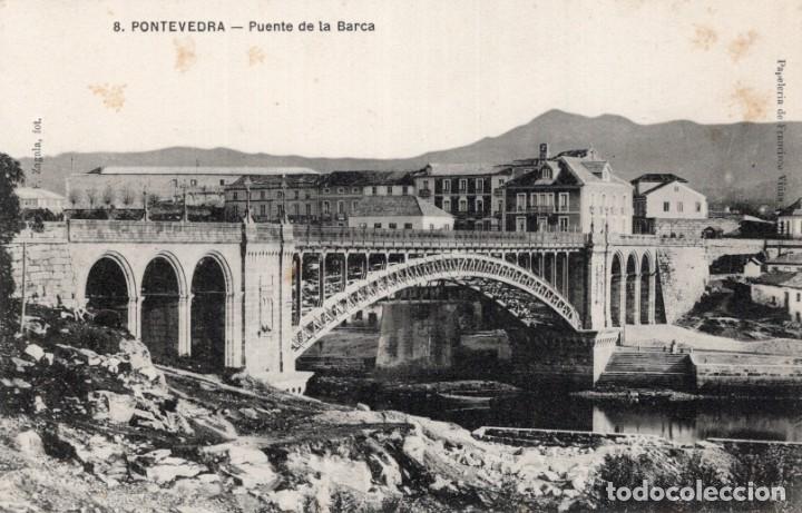 Postales: Pontevedra. 6 Puente de la Barca - Foto 1