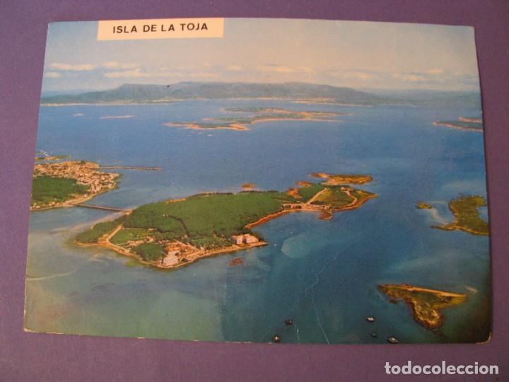 Postales: POSTAL DE LA ISLA DE LA TOJA. VISTA AEREA. POSTALES FAMA.