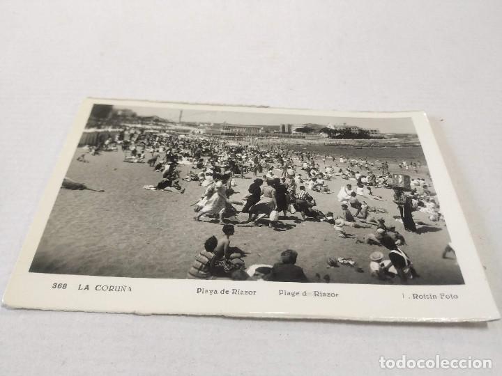 Postales: CORU&Ntilde;A - POSTAL LA CORU&Ntilde;A - PLAYA DE RIAZOR - Foto 1
