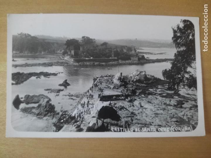 Postales: CORU&Ntilde;A CASTILLO SANTA CRUZ FOTO FERRER CIRCULADA