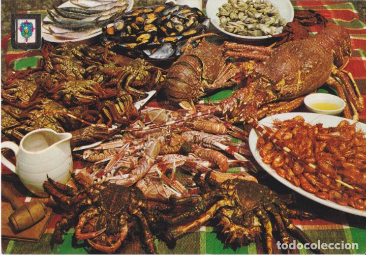 Cartes Postales: GALICIA, MARISCOS - ESCUDO DE ORO N&ordm;24 - EDITADA EN 1964 - CIRCULADA
