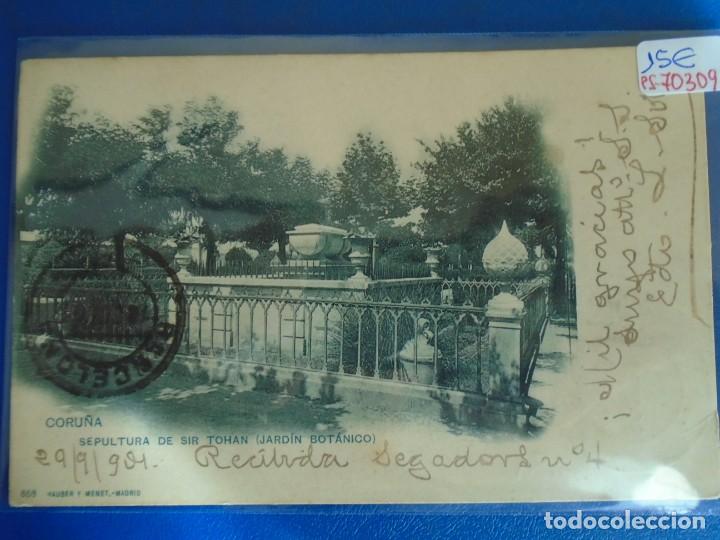 Postkarten: (PS-70309)POSTAL DE CORU&Ntilde;A-SEPULTURA DE SIR TOHAN(JARDIN BOTANICO).HAUSER Y MENET