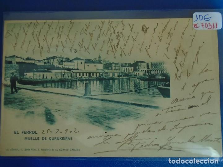 Postkarten: (PS-70311)POSTAL DE EL FERROL-MUELLE DE CURUXEIRAS.PAPELERIA DE EL CORREO GALLEGO