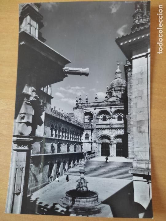 Postales: SANTIAGO COMPOSTELA PLAZA PLATERIAS N&ordm; 10 CIRCULADA