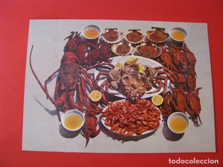 Postkarten: POSTAL DE GALICIA. MARISCOS. ARRIBAS. CIRCULADA.