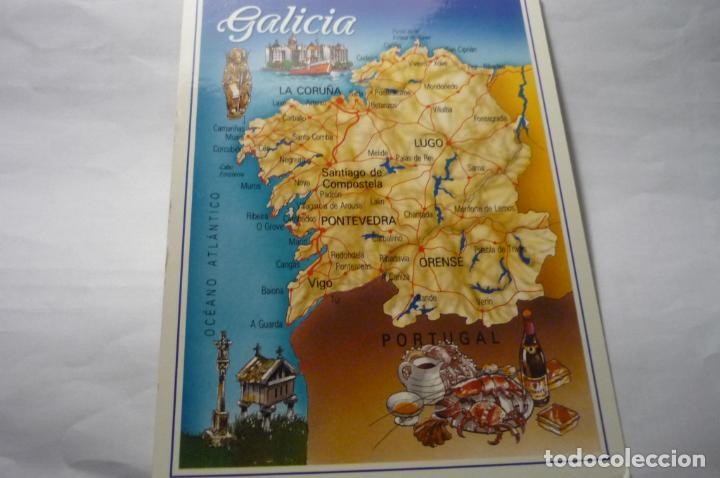 Postales: POSTAL MAPA GALICIA - Foto 1
