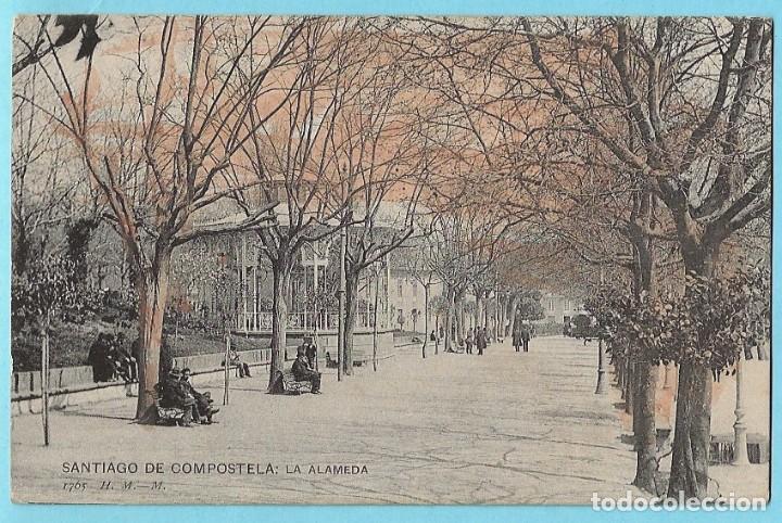 Postales: SANTIAGO DE COMPOSTELA: LA ALAMEDA. 1765 H.M. - M. HAUSER Y MENET