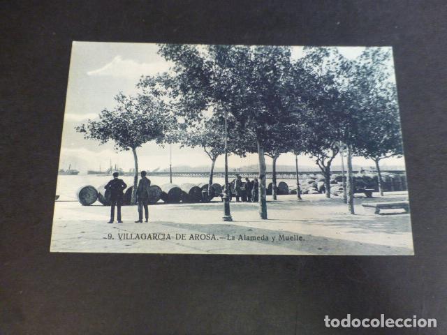 Postcards: VILLAGARCIA DE AROSA PONTEVEDRA LA ALAMEDA Y MUELLE