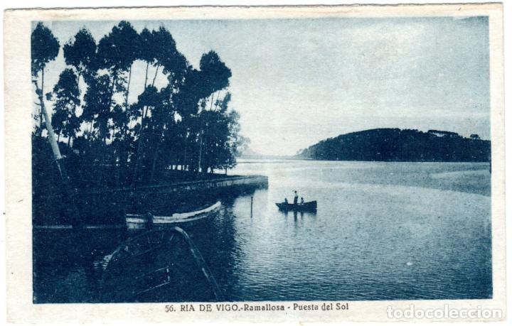 Postkarten: BONITA POSTAL - RIA DE VIGO (PONTEVEDRA) - RAMALLOSA - PUESTA DEL SOL - L. ROISIN