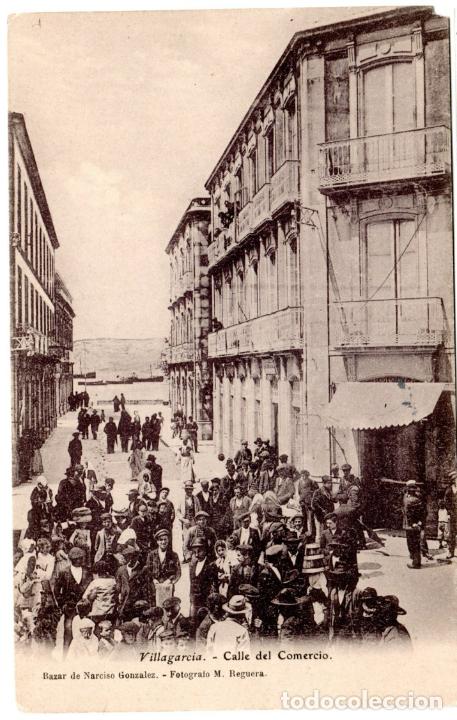 Postkarten: PRECIOSA POSTAL - VILLAGARCIA (PONTEVEDRA) - CALLE DEL COMERCIO - BAZAR DE NARCISO GONZALEZ