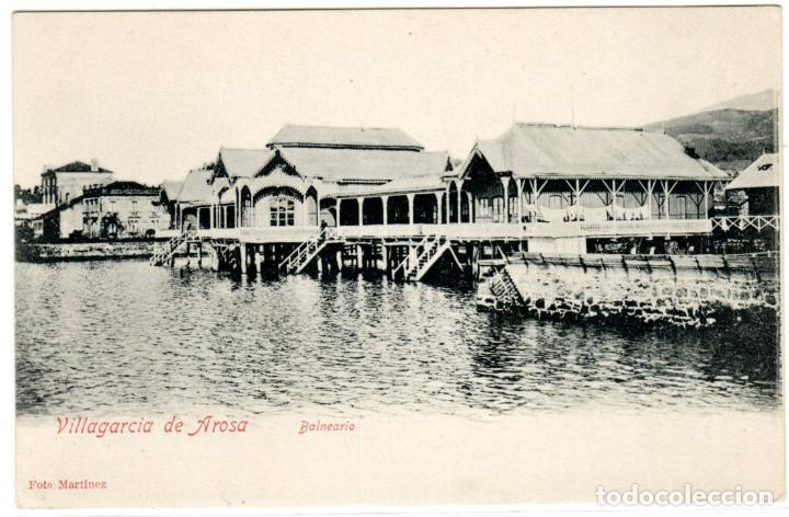 Postkarten: PRECIOSA POSTAL - VILLAGARCIA DE AROSA (PONTEVEDRA) - BALNEARIO - FOTO MARTINEZ