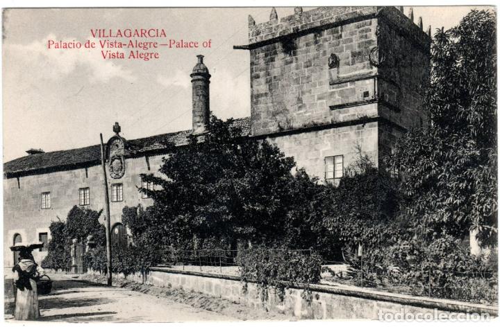 Postkarten: BONITA POSTAL - VILLAGARCIA (PONTEVEDRA) - PALACIO DE VISTA-ALEGRE - ED. LUIS BOUZA TRILLO