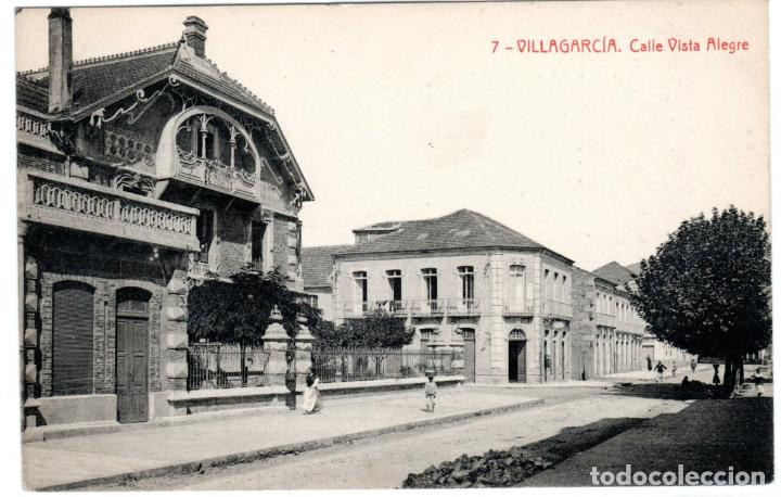 Postkarten: BONITA POSTAL - VILLAGARCIA (PONTEVEDRA) - CALLE VISTA ALEGRE - EDICION ECO DE AROSA