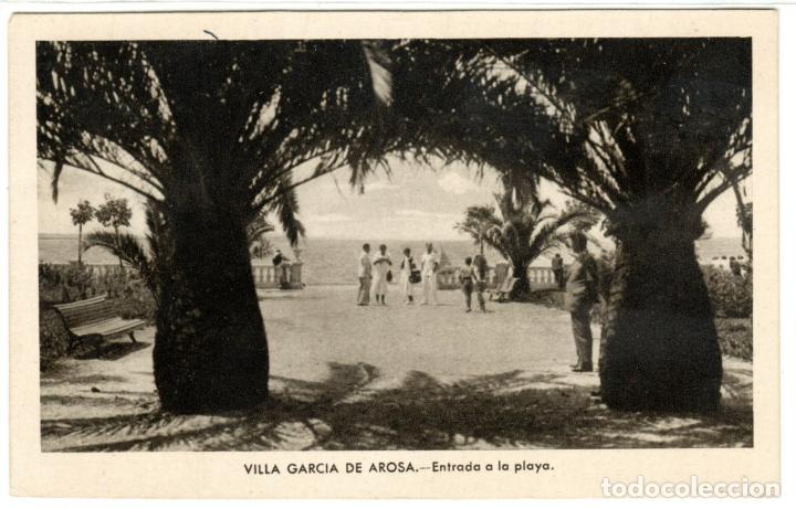 Postkarten: BONITA POSTAL - VILLA GARCIA DE AROSA (PONTEVEDRA) - ENTRADA A LA PLAYA - EDICION CELTA