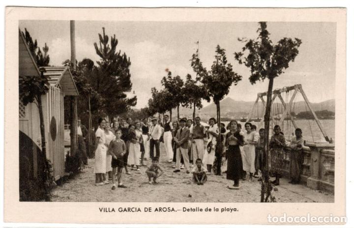 Postkarten: BONITA POSTAL - VILLA GARCIA DE AROSA (PONTEVEDRA) - DETALLE DE LA PLAYA - EDICION CELTA