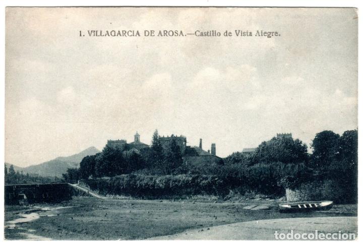 Postkarten: BONITA POSTAL - VILLAGARCIA DE AROSA (PONTEVEDRA) - CASTILLO DE VISTA ALEGRE - GRAFOS
