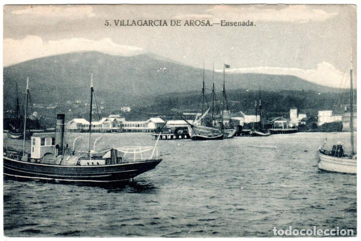 Postkarten: BONITA POSTAL - VILLAGARCIA DE AROSA (PONTEVEDRA) - ENSENADA - GRAFOS