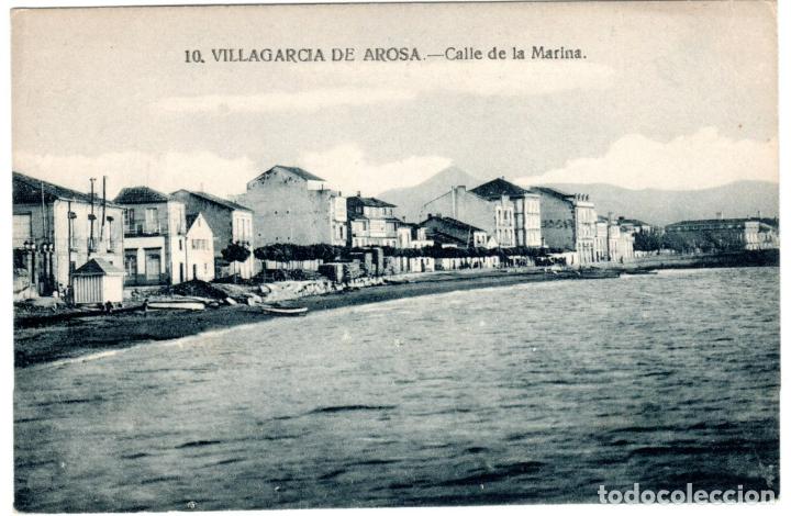 Postkarten: BONITA POSTAL - VILLAGARCIA DE AROSA (PONTEVEDRA) - CALLE DE LA MARINA - GRAFOS