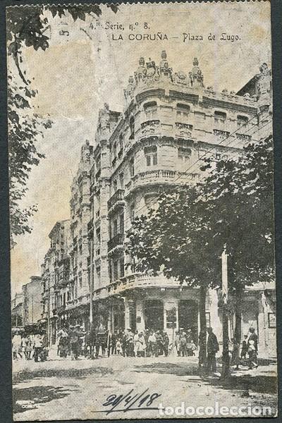 Postcards: X127808 GALICIA LA CORUNA LA CORUNA PLAZA DE LUGO