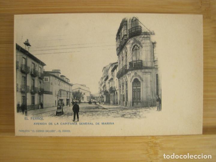 Postcards: EL FERROL-AVENIDA DE LA CAPITANIA GENERAL DE MARINA-REVERSO SIN DIVIDIR-POSTAL ANTIGUA-(96.933)