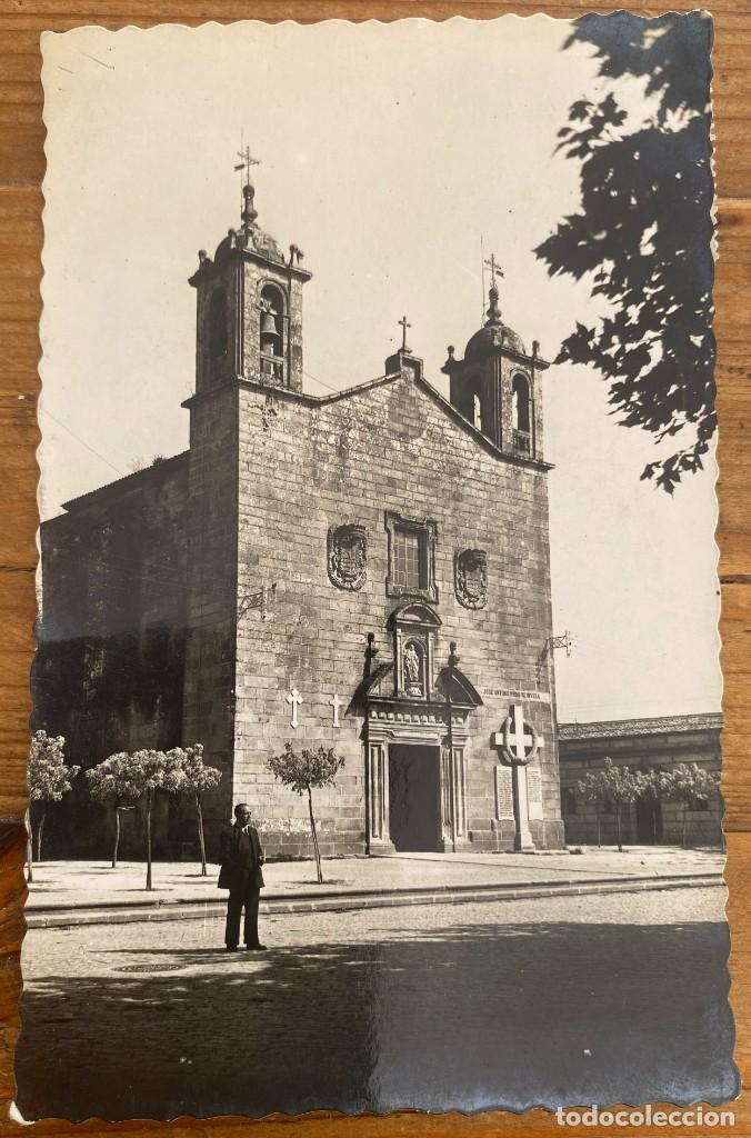Postcards: FOTO POSTAL DE VILLAGARCIA, N.5, IGLESIA PARROQUIAL, ED. ARRIBAS, CIRCULADA.