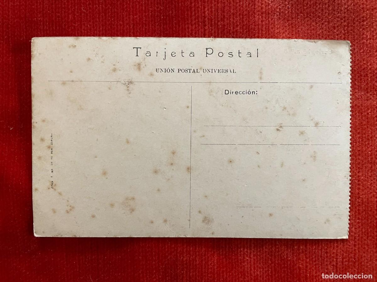 Postales: LA CORU&Ntilde;A. MUELLE DE HIERRO. CIRCA 1920 - Foto 2