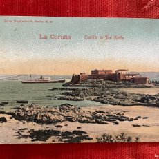 Postales: LA CORUÑA. CASTILLO DE SAN ANTÓN. COLOREADA. CIRCA 1920. Lote 364082256