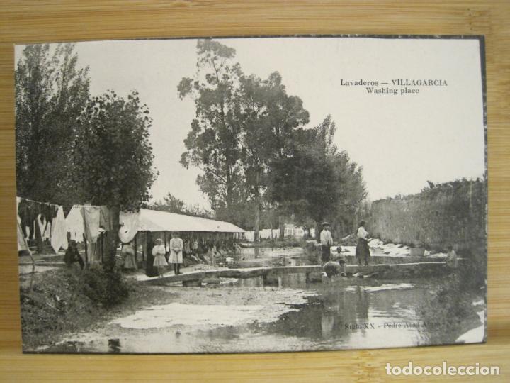 Postcards: VILLAGARCIA-LAVADEROS-POSTAL ANTIGUA-(97.350)