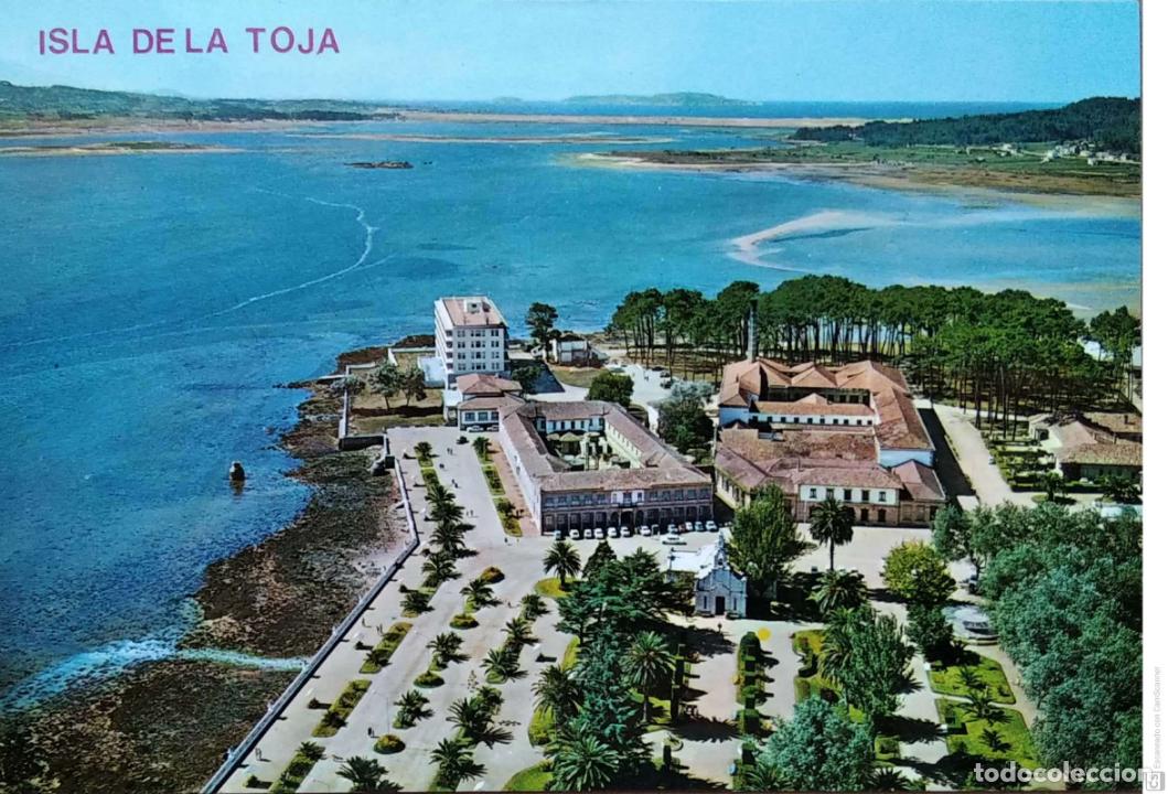 Postales: Isla de la Toja. 22 Vista parcial a&eacute;rea. Ed. Arribas. Nueva. Color.
