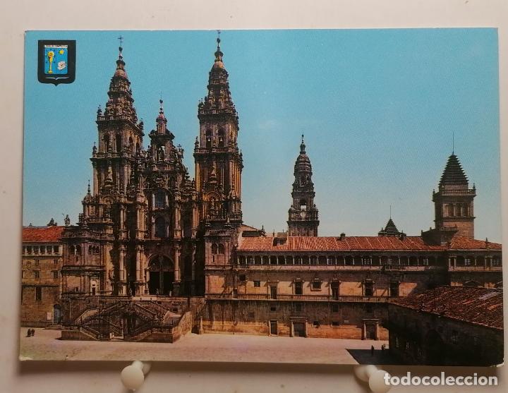 Postales: Postal Imagenes escudo de oro. Catedrales santiago compostela. 15