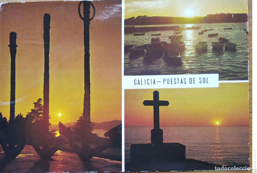 Postcards: Galicia. 3255 Puesta de sol. Usada. Color