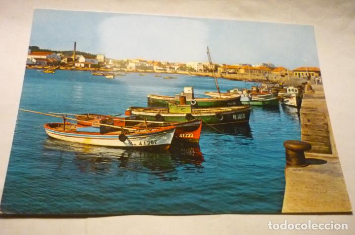 Postales: postal el grove.-puerto escrita