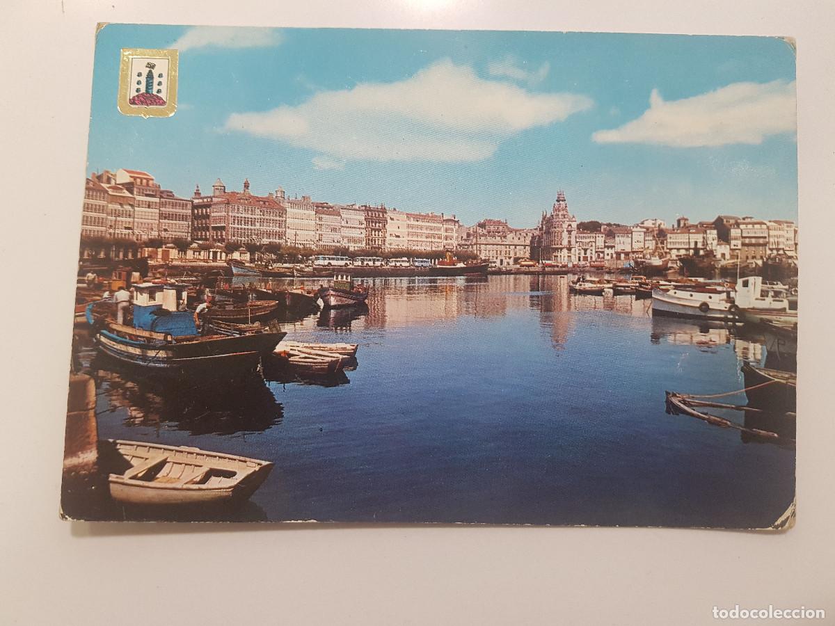 Postales: POSTAL LA CORU&Ntilde;A LA D&Aacute;RSENA. CIRCULADA. 1963 - Foto 1