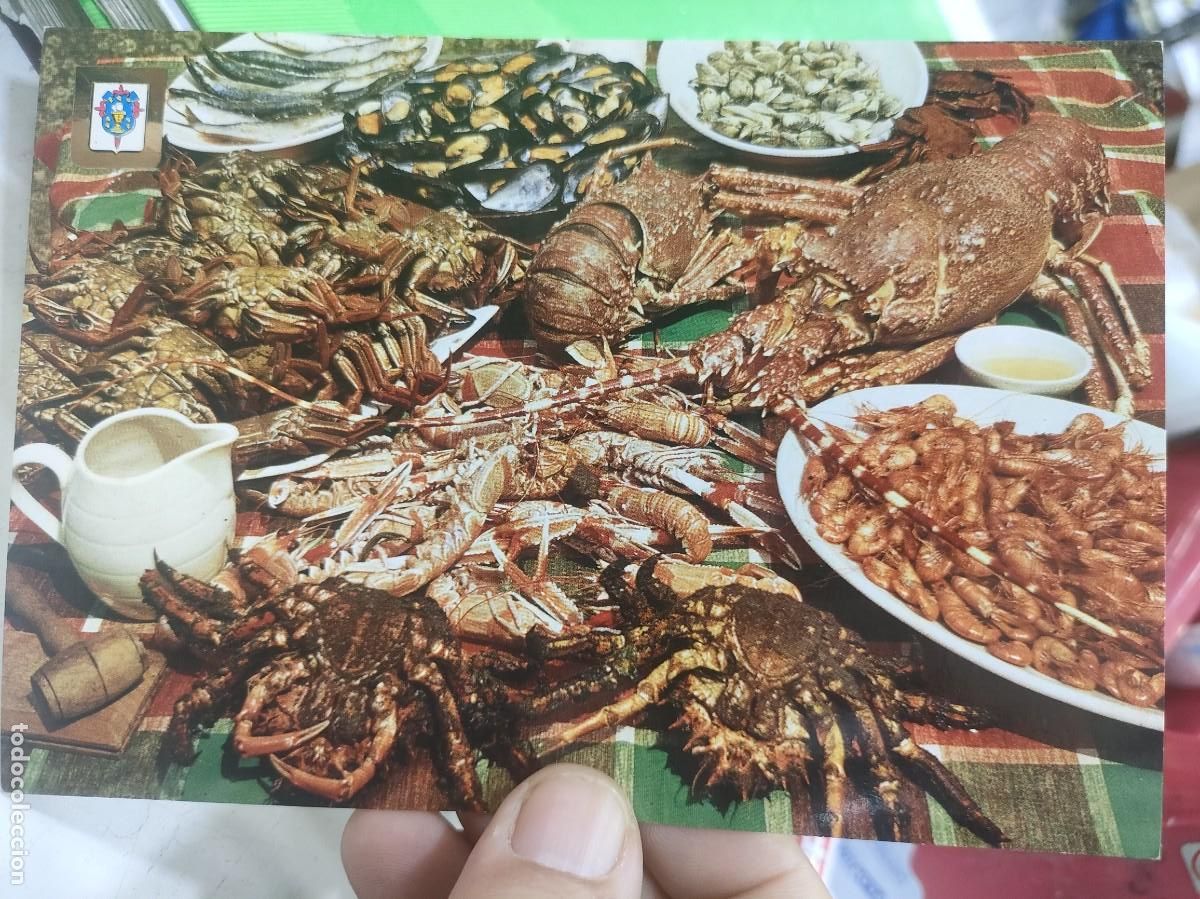 Cartes Postales: Postal GALICIA Mariscos N 21 DOM&Iacute;NGUEZ Escrita