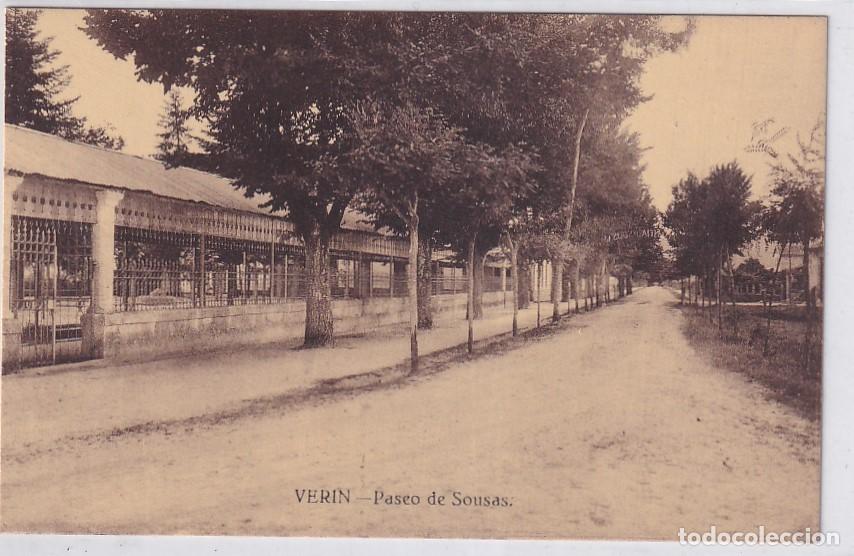 Postales: VERIN Paseo de Sousas No figura editor. Sin circular.