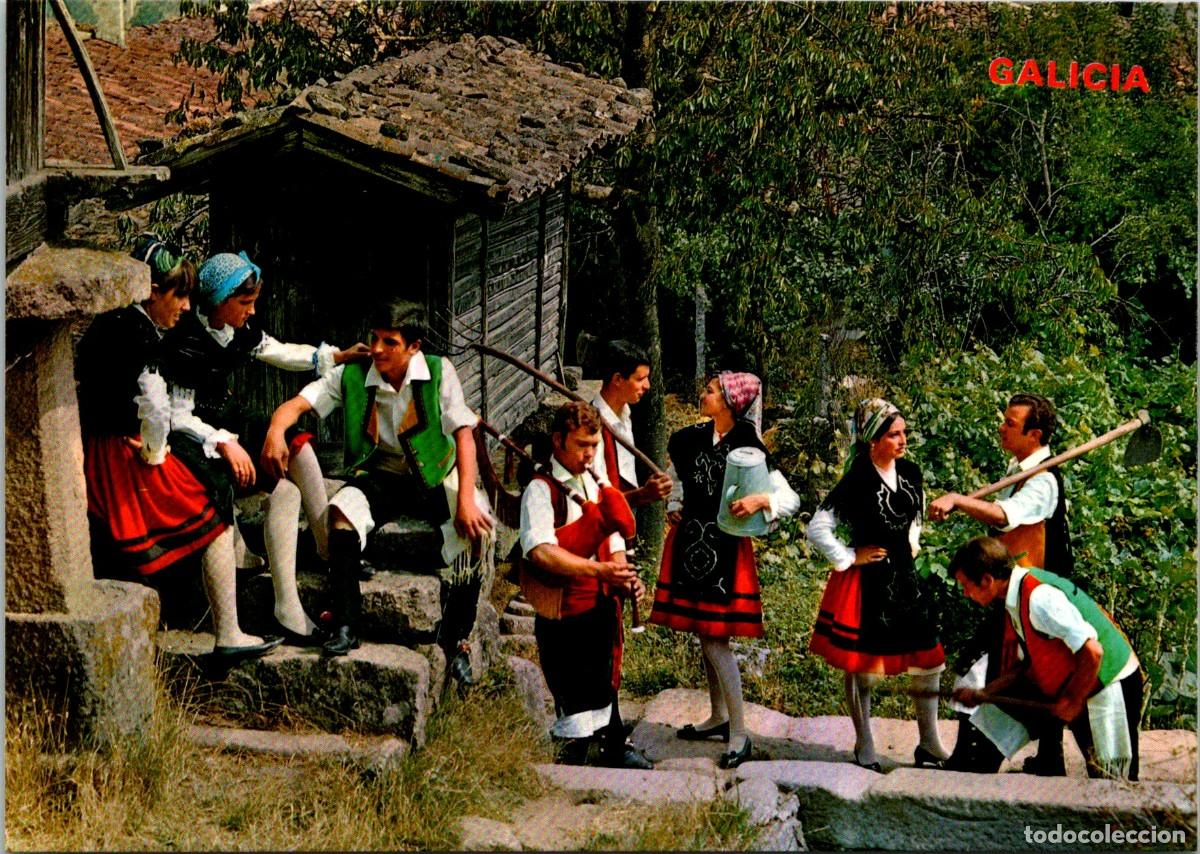 Postcards: Galicia - Ballet Folkl&oacute;rico - Ed. Par&iacute;s n&ordm; 541 - 150x105mm