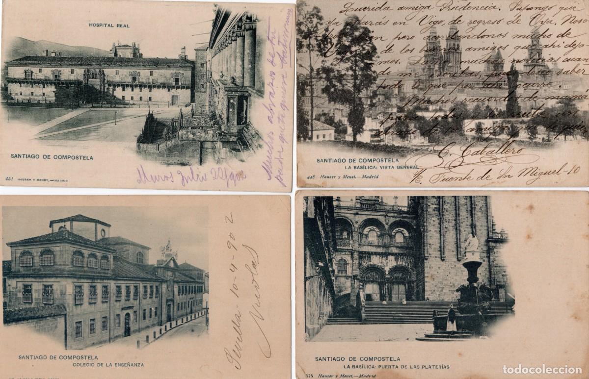 Postales: SANTIAGO DE COMPOSTELA. 4 POSTALES - Foto 1