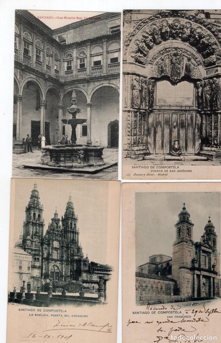 Postales: SANTIAGO DE COMPOSTELA. 4 POSTALES - Foto 1