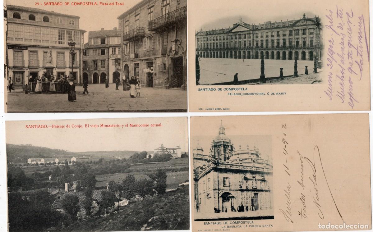 Postales: SANTIAGO DE COMPOSTELA. 4 POSTALES - Foto 1