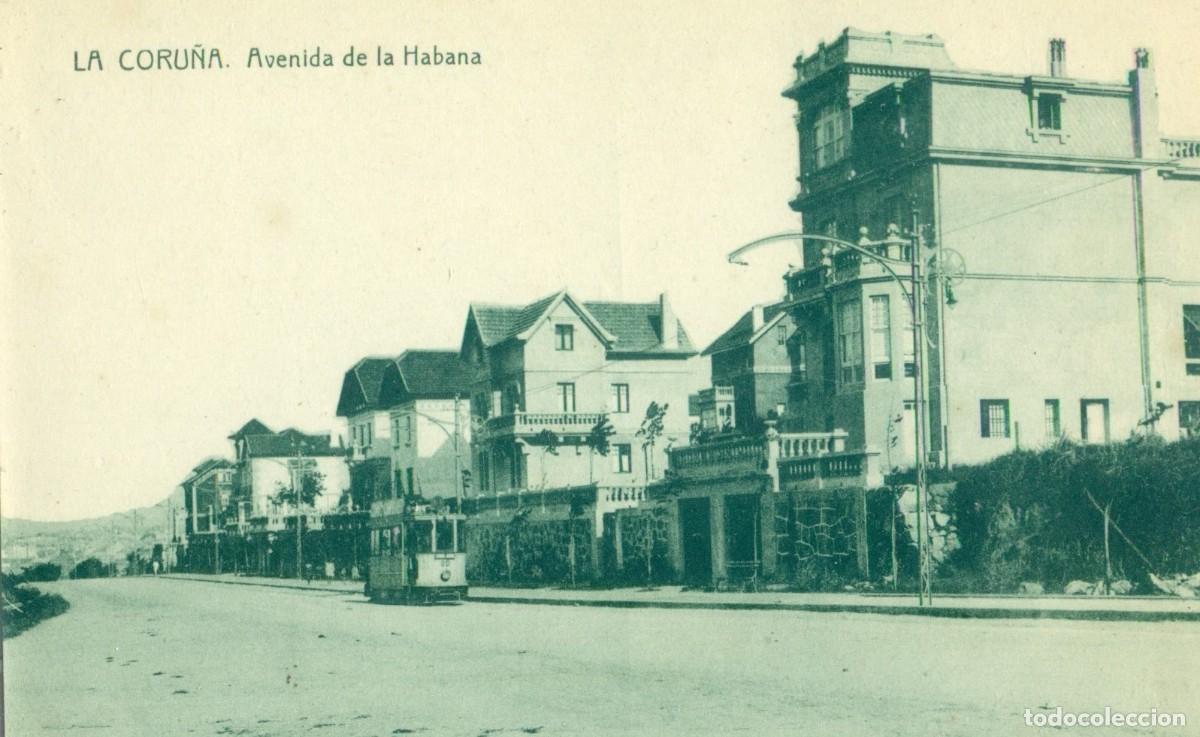 Postkarten: CORU&Ntilde;A. AVENIDA DE LA HABANA. HACIA 1920. ED. ENRIQUETA COMAS.