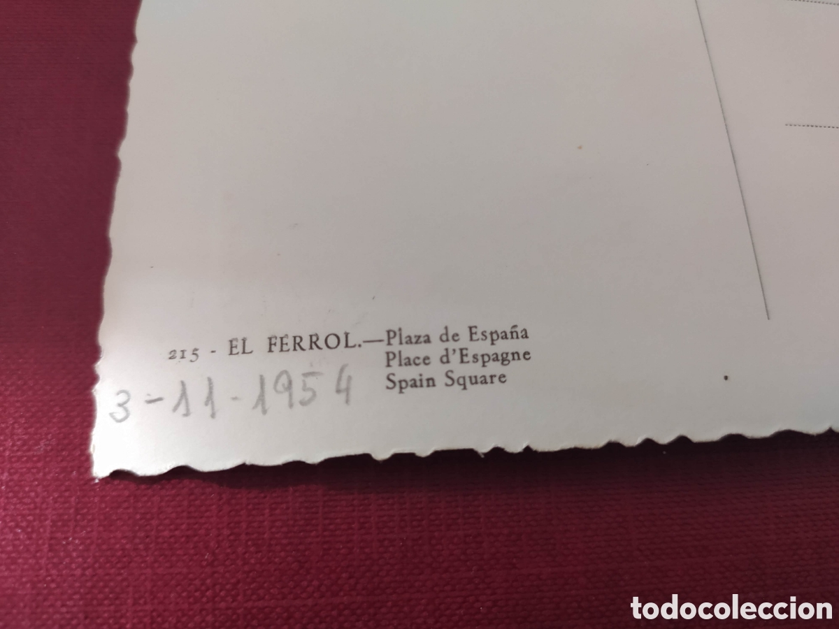 Postales: Postal El Ferrol 1954 - Foto 3