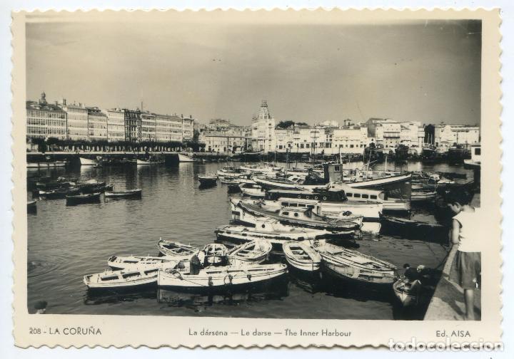Postales: La Coru&ntilde;a. 208. La D&aacute;rsena. Ed. AISA - Foto 1