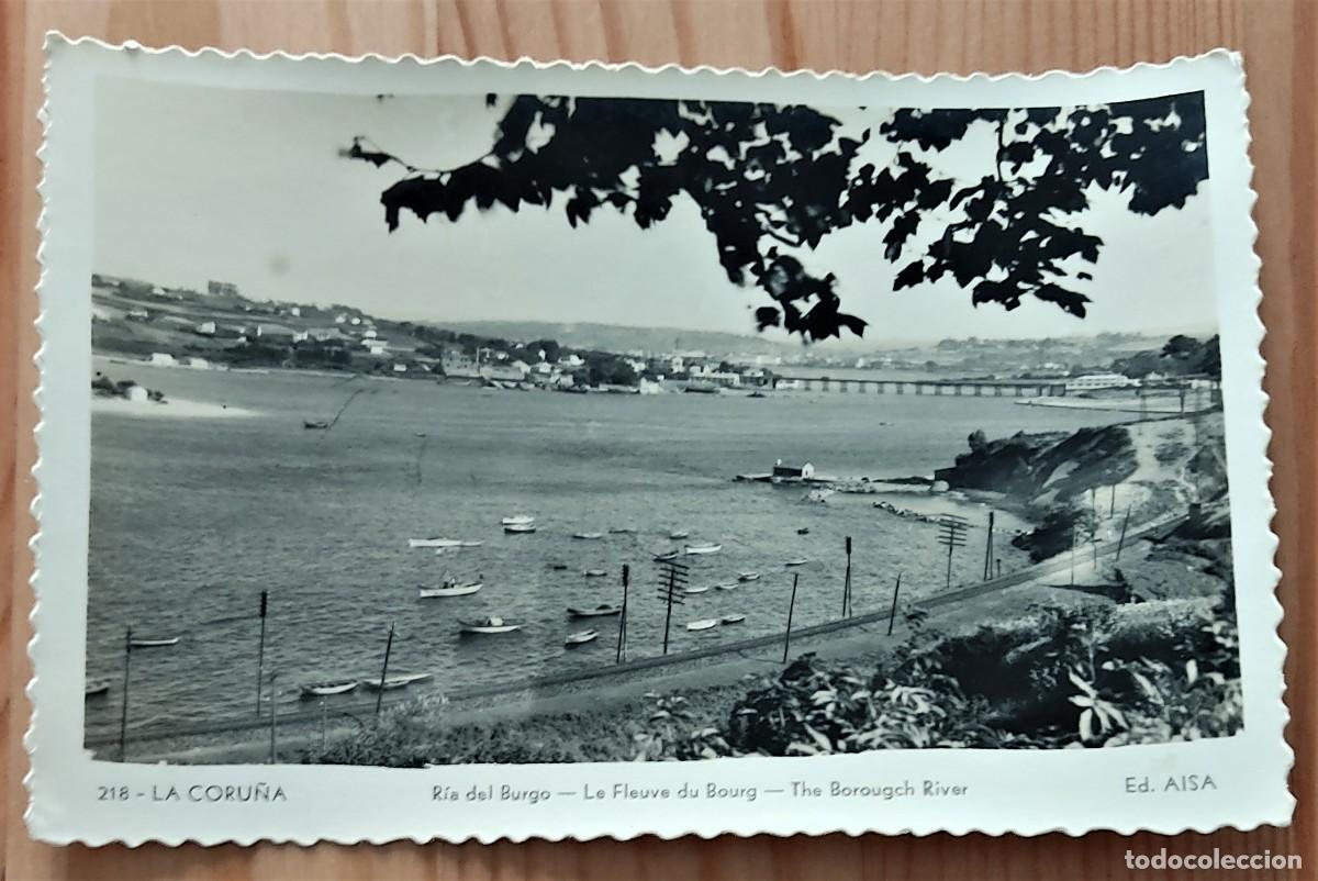Postales: 218. LA CORU&Ntilde;A. R&Iacute;A DEL BURGO - EDICIONES AISA - SIN CIRCULAR - Foto 1