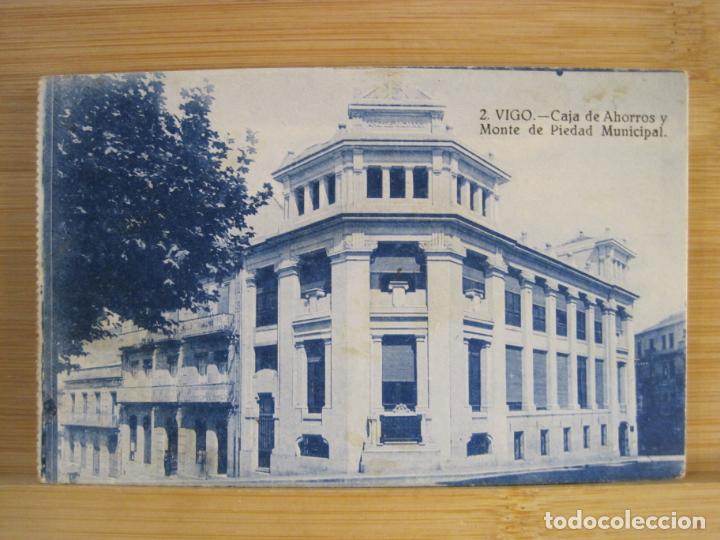 Postales: VIGO-CAJA DE AHORROS Y MONTE DE PIEDAD MUNICIPAL-GRAFOS-2-POSTAL ANTIGUA-(101.690)