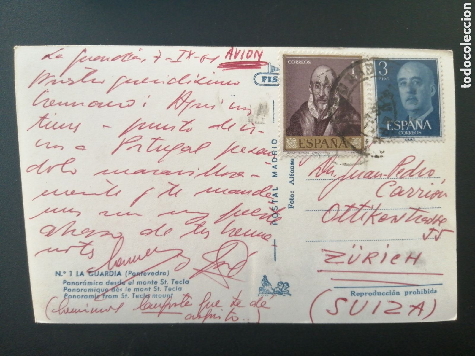 Postales: POSTAL LA GUARDIA (PONTEVEDRA) - Foto 2