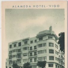 Postales: VIGO (PONTEVEDRA) - HOTEL ALAMEDA - RESTAURANTE Y BAR AMERICANO - F. MESAS ARTE - BILBAO. Lote 400854439