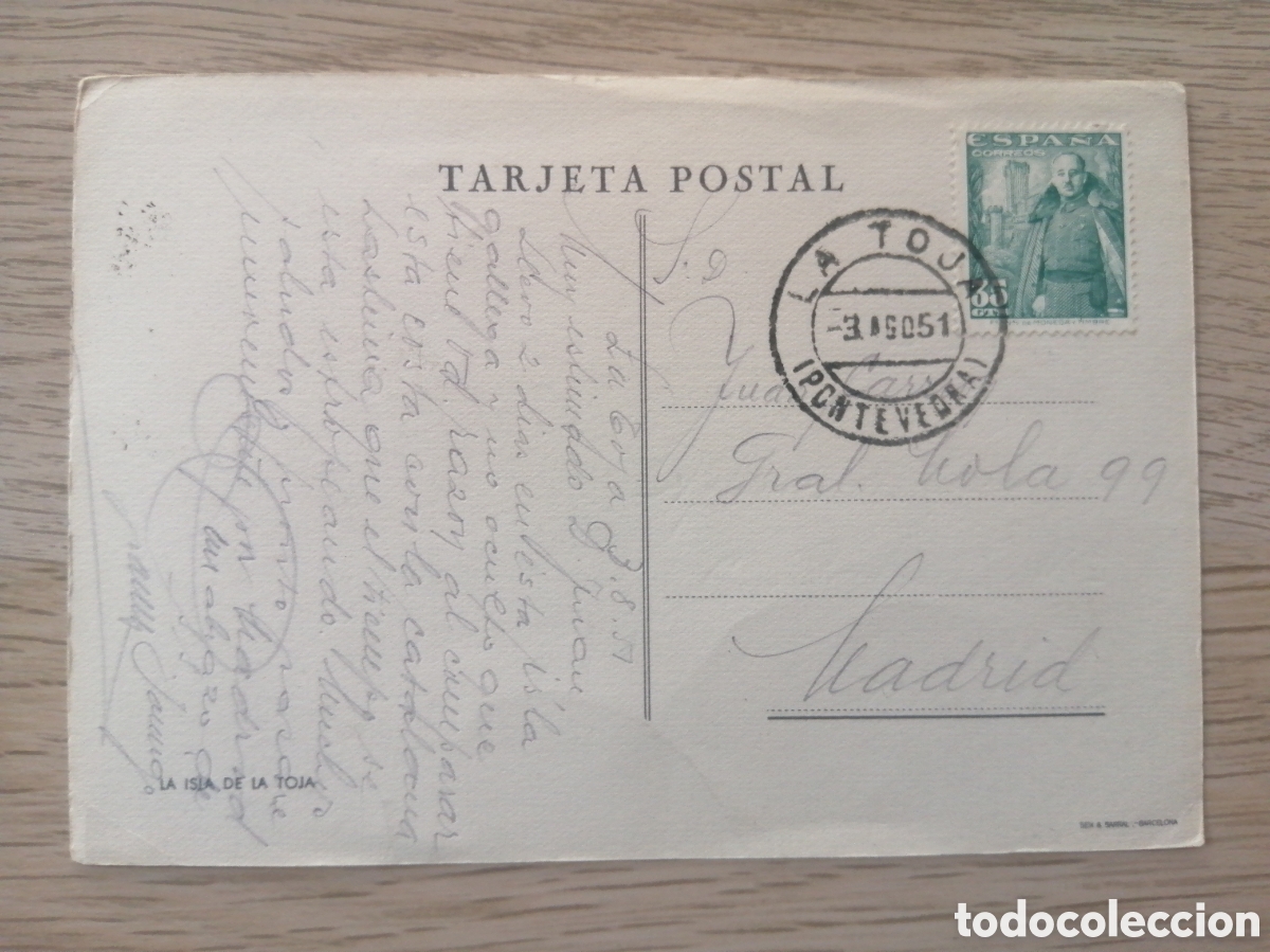 Postales: POSTAL LA TOJA - LA ISLA - (PONTEVEDRA) - Foto 2